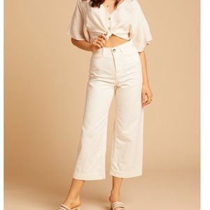 NWT Free People Ivory Patti Pants